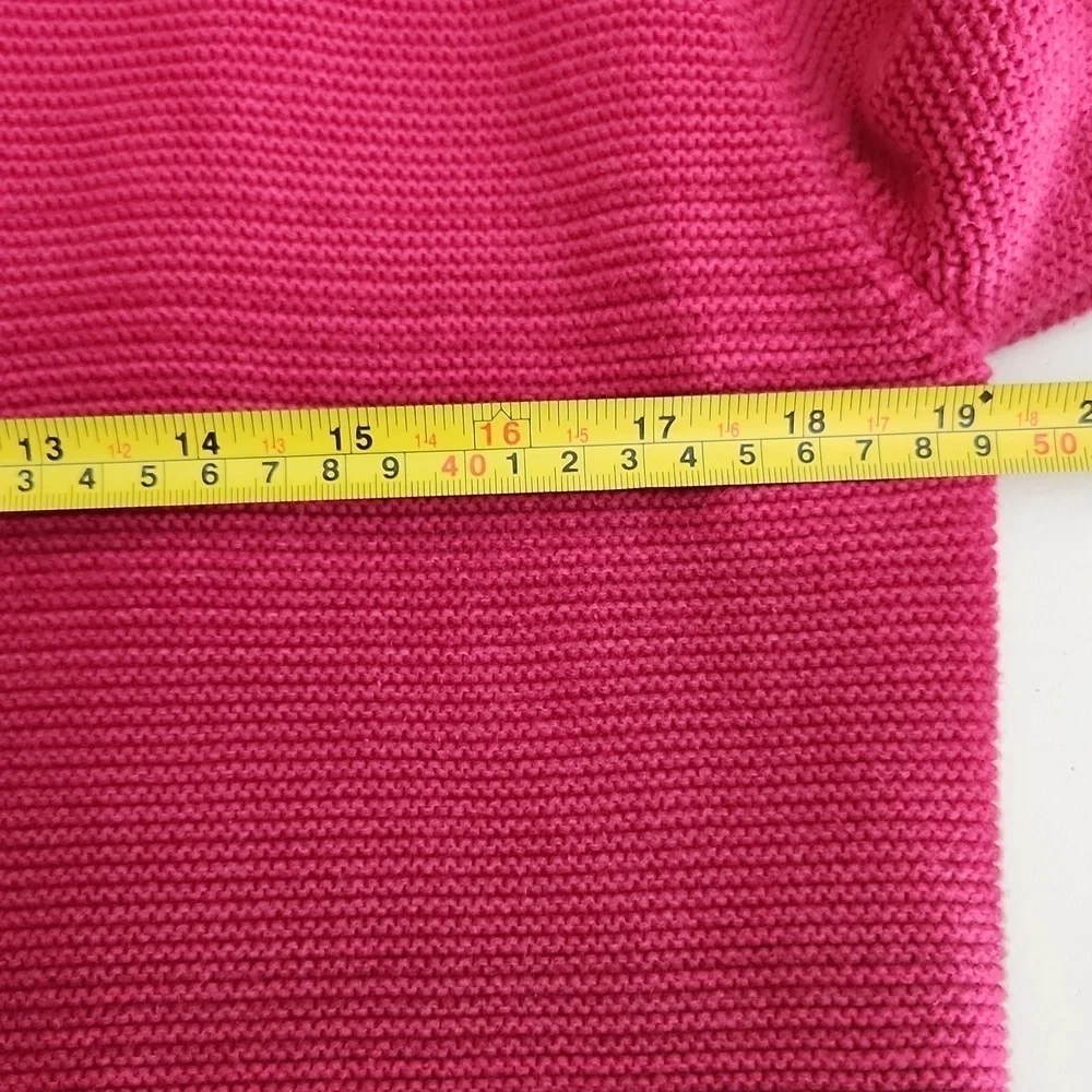 Jones New York Cardigan Womens Size XL Sweater Button Knit Cotton Gradiant Pink